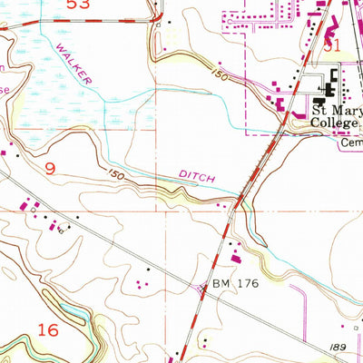 United States Geological Survey Silverton, OR (1956, 24000-Scale) digital map
