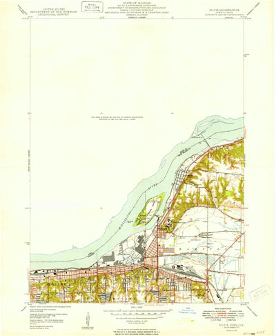 United States Geological Survey Silvis, IL-IA (1949, 24000-Scale) digital map