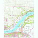 United States Geological Survey Silvis, IL-IA (1953, 24000-Scale) digital map