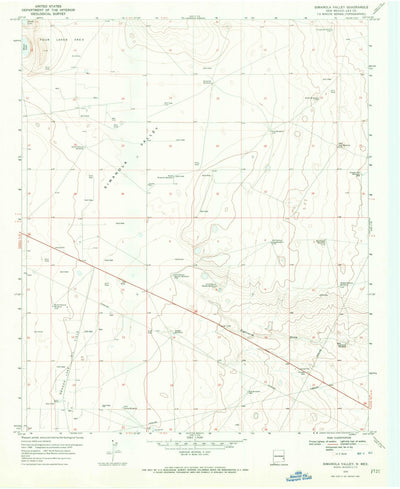 United States Geological Survey Simanola Valley, NM (1970, 24000-Scale) digital map