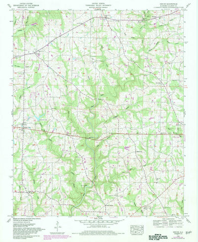 United States Geological Survey Simcoe, AL (1958, 24000-Scale) digital map