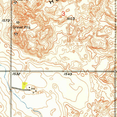 United States Geological Survey Simcoe, ND (1949, 24000-Scale) digital map