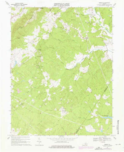 United States Geological Survey Simeon, VA (1967, 24000-Scale) digital map