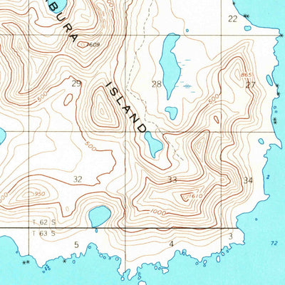 United States Geological Survey Simeonof Island D-2, AK (1963, 63360-Scale) digital map
