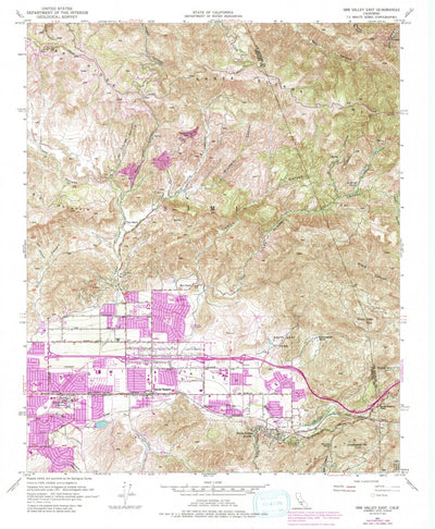 United States Geological Survey Simi Valley East, CA (1951, 24000-Scale) digital map