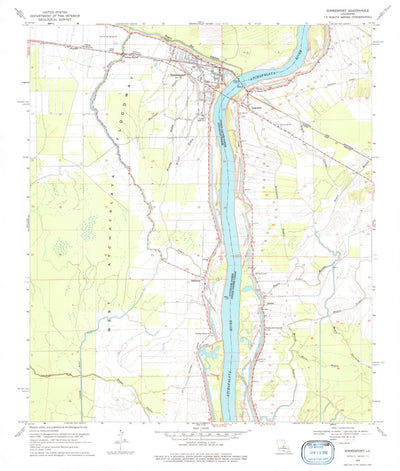 United States Geological Survey Simmesport, LA (1969, 24000-Scale) digital map