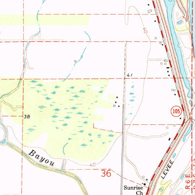 United States Geological Survey Simmesport, LA (1969, 24000-Scale) digital map
