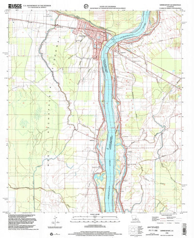 United States Geological Survey Simmesport, LA (1998, 24000-Scale) digital map