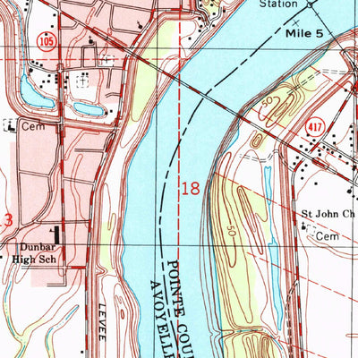 United States Geological Survey Simmesport, LA (1998, 24000-Scale) digital map