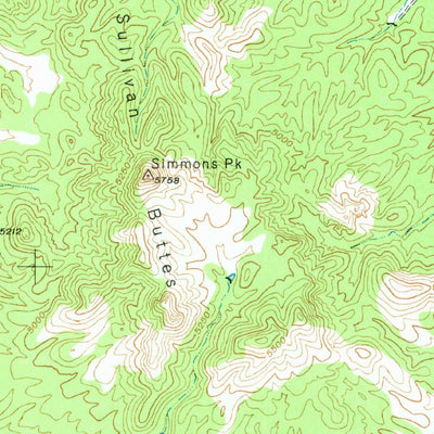 United States Geological Survey Simmins, AZ (1947, 62500-Scale) digital map