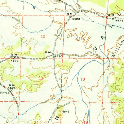 United States Geological Survey Simmins, AZ (1950, 62500-Scale) digital map