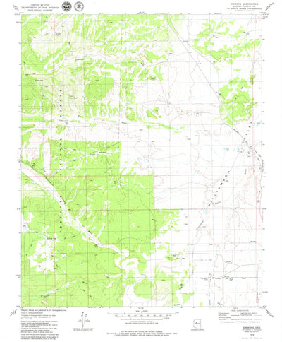 United States Geological Survey Simmons, AZ (1979, 24000-Scale) digital map