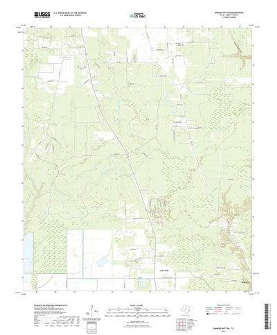 United States Geological Survey Simmons Bottom, TX (2022, 24000-Scale) digital map