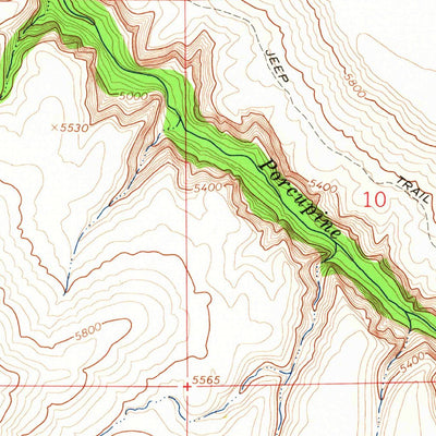 United States Geological Survey Simmons Canyon, WY (1964, 24000-Scale) digital map