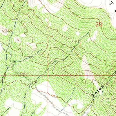 United States Geological Survey Simmons Canyon, WY (1964, 24000-Scale) digital map