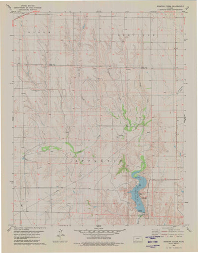 United States Geological Survey Simmons Creek, KS (1979, 24000-Scale) digital map