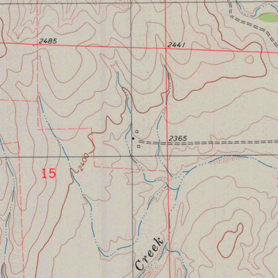 United States Geological Survey Simmons Creek, KS (1979, 24000-Scale) digital map