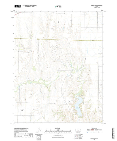 United States Geological Survey Simmons Creek, KS (2022, 24000-Scale) digital map