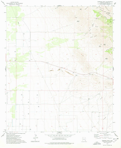 United States Geological Survey Simmons Peak, AZ (1978, 24000-Scale) digital map