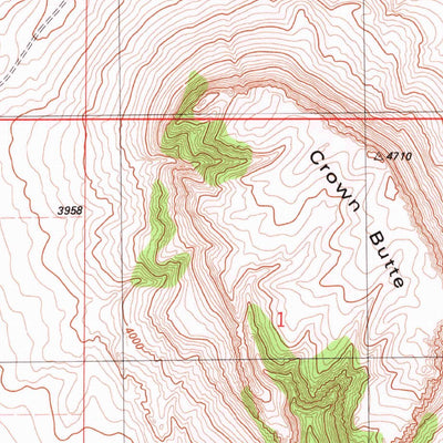 United States Geological Survey Simms, MT (1983, 24000-Scale) digital map