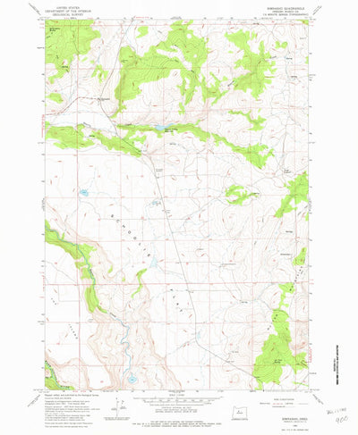 United States Geological Survey Simnasho, OR (1962, 24000-Scale) digital map