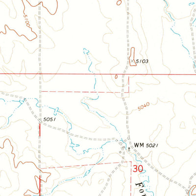 United States Geological Survey Simpson Draw, WY (1970, 24000-Scale) digital map