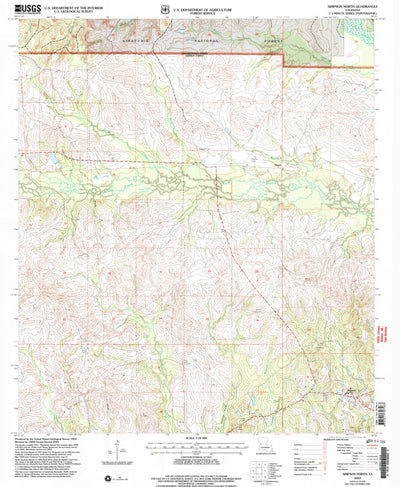 United States Geological Survey Simpson North, LA (2003, 24000-Scale) digital map