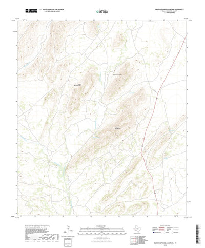 United States Geological Survey Simpson Springs Mountain, TX (2022, 24000-Scale) digital map