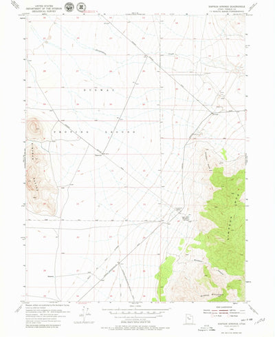 United States Geological Survey Simpson Springs, UT (1955, 24000-Scale) digital map