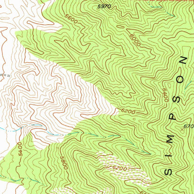 United States Geological Survey Simpson Springs, UT (1955, 24000-Scale) digital map