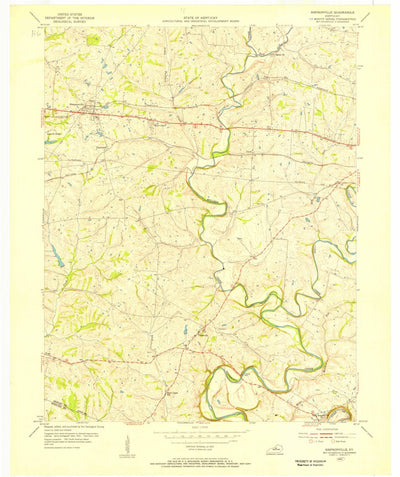United States Geological Survey Simpsonville, KY (1954, 24000-Scale) digital map