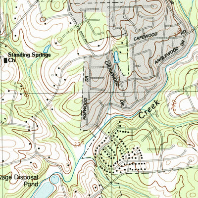 United States Geological Survey Simpsonville, SC (1983, 24000-Scale) digital map