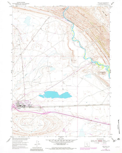 United States Geological Survey Sinclair, WY (1953, 24000-Scale) digital map