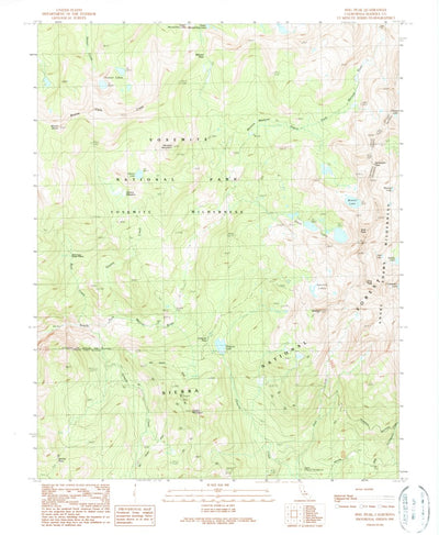 United States Geological Survey Sing Peak, CA (1990, 24000-Scale) digital map