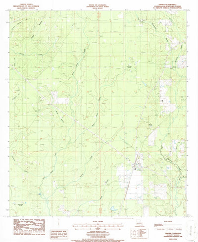 United States Geological Survey Singer, LA (1986, 24000-Scale) digital map