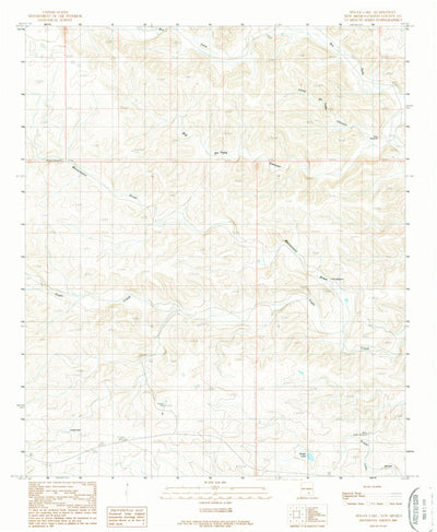 United States Geological Survey Singer Lake, NM (1989, 24000-Scale) digital map