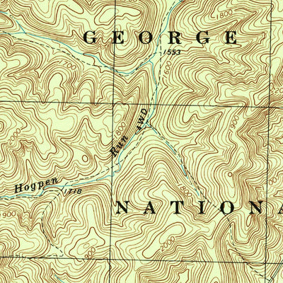 United States Geological Survey Singers Glen, VA (1994, 24000-Scale) digital map