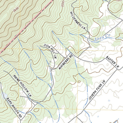 United States Geological Survey Singers Glen, VA (2022, 24000-Scale) digital map