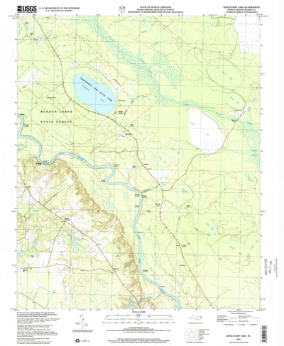 United States Geological Survey Singletary Lake, NC (2002, 24000-Scale) digital map