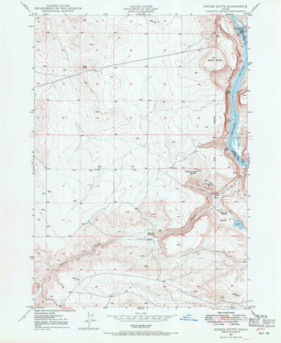 United States Geological Survey Sinker Butte, ID (1948, 24000-Scale) digital map