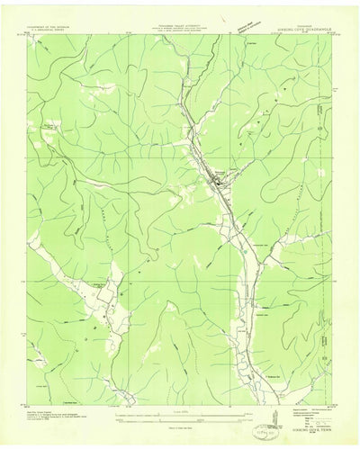 United States Geological Survey Sinking Cove, TN (1936, 24000-Scale) digital map