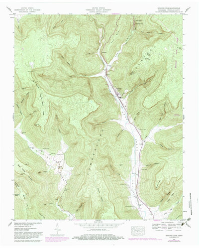 United States Geological Survey Sinking Cove, TN (1947, 24000-Scale) digital map