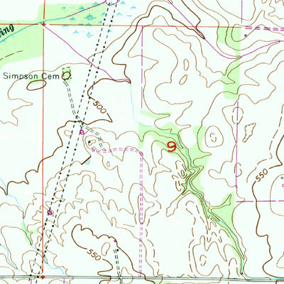 United States Geological Survey Sinking Creek, AL (1954, 24000-Scale) digital map