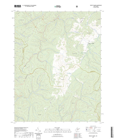 United States Geological Survey Sinks of Gandy, WV (2023, 24000-Scale) digital map