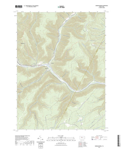United States Geological Survey Sinnemahoning, PA (2023, 24000-Scale) digital map