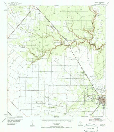 United States Geological Survey Sinton, TX (1954, 62500-Scale) digital map