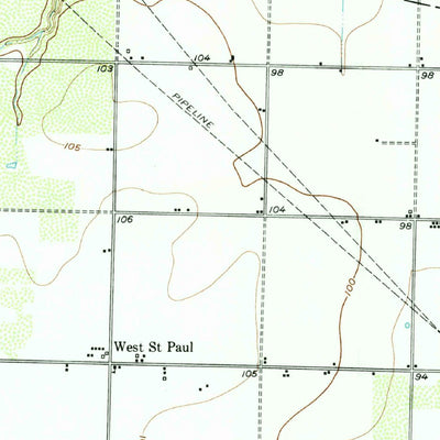 United States Geological Survey Sinton, TX (1954, 62500-Scale) digital map