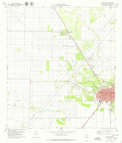 United States Geological Survey Sinton West, TX (1979, 24000-Scale) digital map