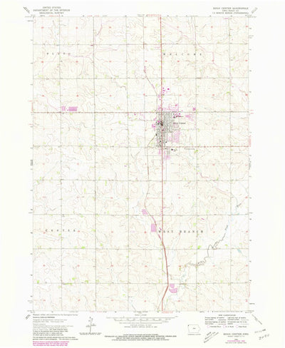 United States Geological Survey Sioux Center, IA (1964, 24000-Scale) digital map