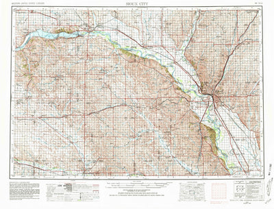 United States Geological Survey Sioux City, IA-NE-SD (1955, 250000-Scale) digital map